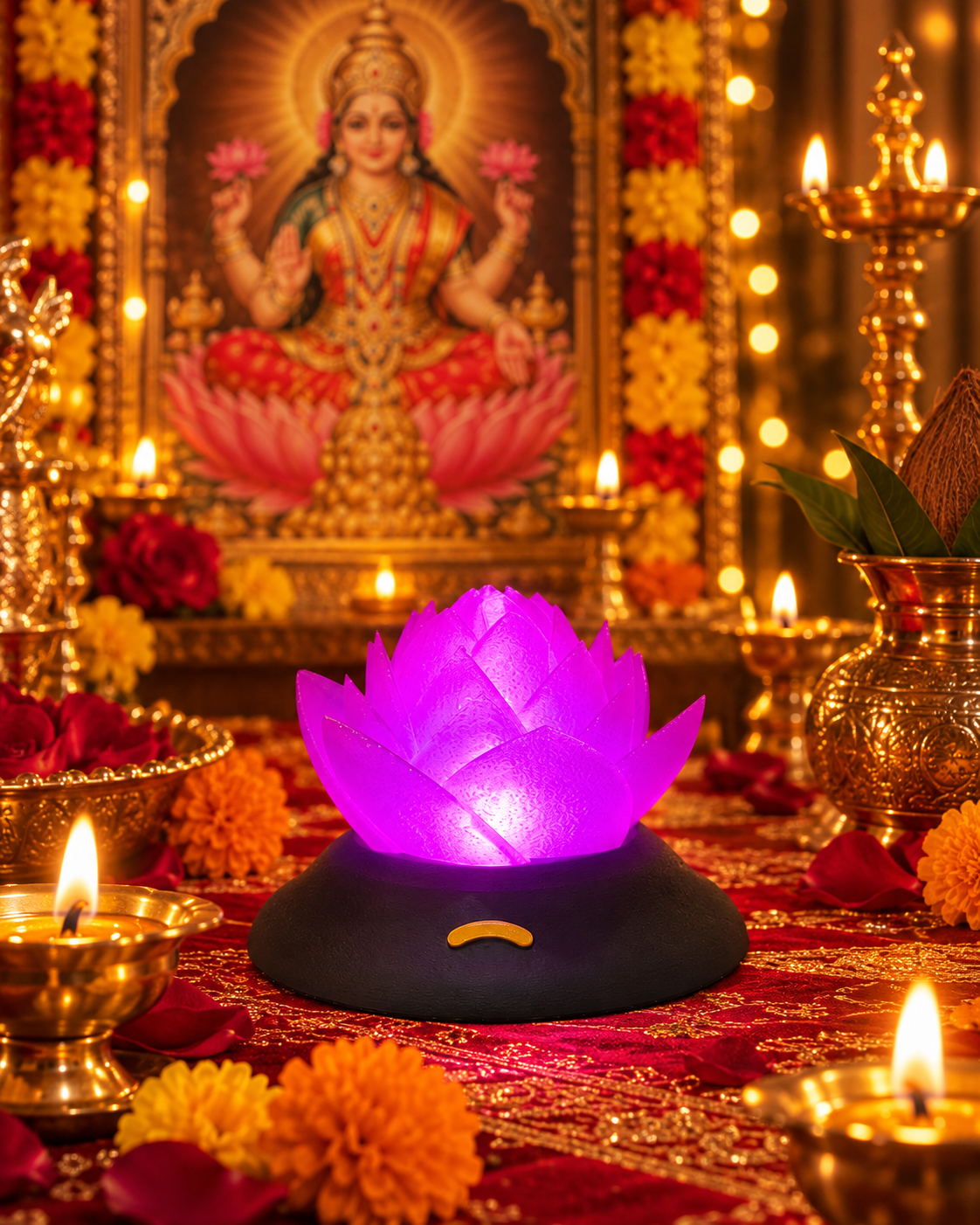 Aivanha Lotus Lamp – Rechargeable Touch Lamp