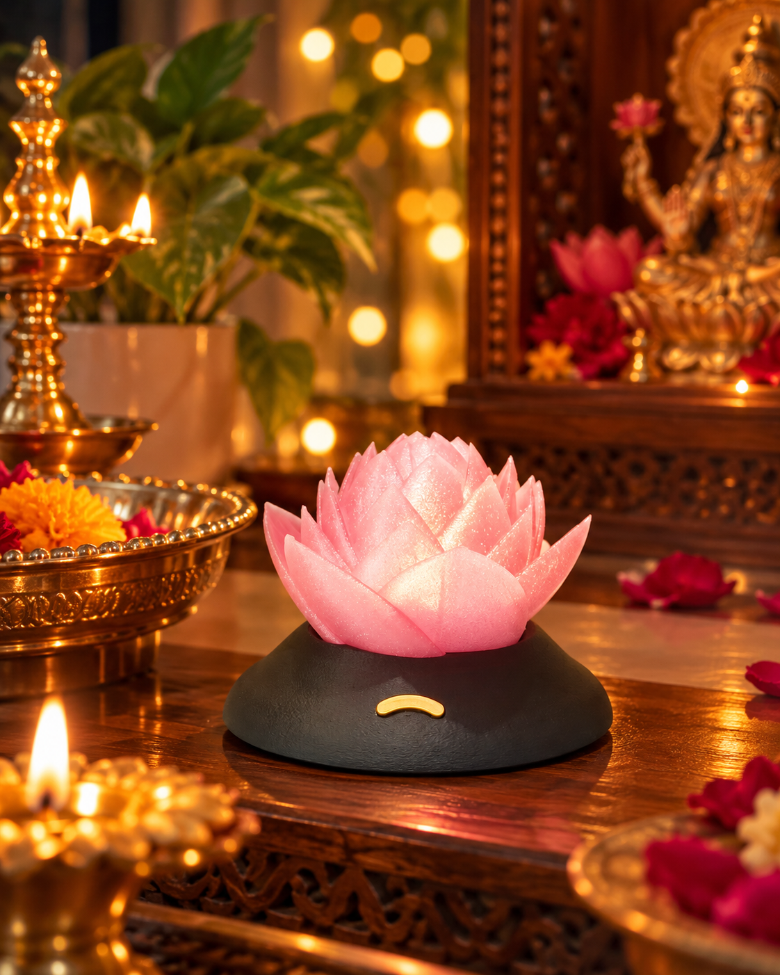 Aivanha Lotus Lamp – Rechargeable Touch Lamp